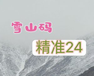 198期雪山精选24码-澳门国际